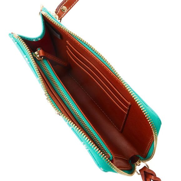 Dooney & Bourke Gretta Folded Zip Wristlet - Sea Foam - Picture 3 of 3